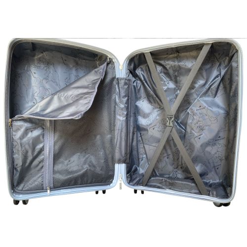 Чемодан малый под ручную кладь S Madisson Snowball 51103 полипропилен Голубой