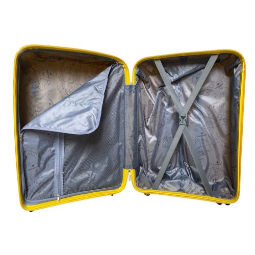 Чемодан средний M Madisson Snowball 51103 полипропилен Желтый