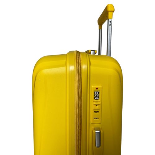 Чемодан малый под ручную кладь S Madisson Snowball 51103 полипропилен Желтый