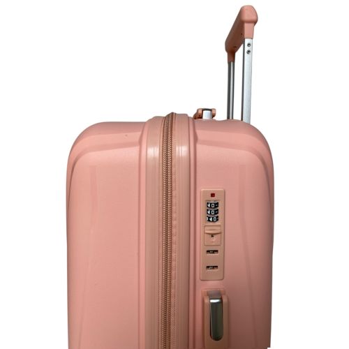 Чемодан средний M Madisson Snowball 51103 полипропилен Персиковый