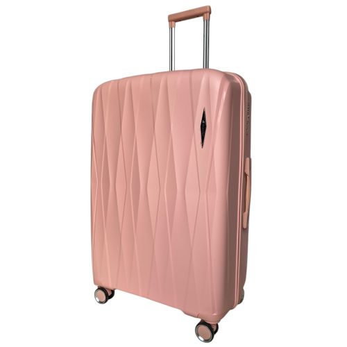 Чемодан большой L Madisson Snowball 51103 полипропилен Персиковый