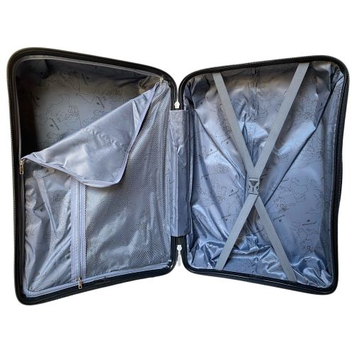 Чемодан малый под ручную кладь S Madisson Snowball 51103 полипропилен Черный