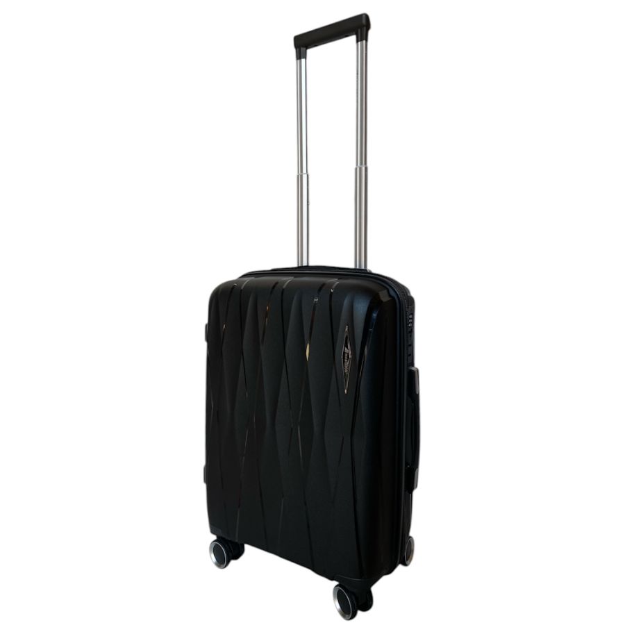Чемодан малый под ручную кладь S Madisson Snowball 51103 полипропилен Черный