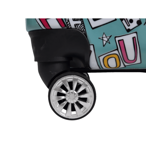 Чемодан маленький S для ручной клади Madisson Snowball 86820G поликарбонат Мятный