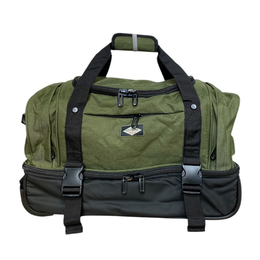 Дорожная сумка на колесах большая L Lee Cooper 41680 полиэстер Зеленый