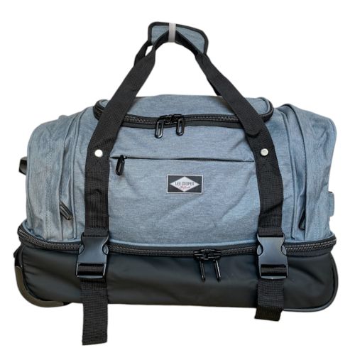 Дорожная сумка на колесах большая L Lee Cooper 41680 полиэстер Серый