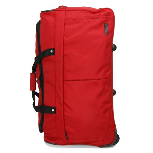 Дорожная сумка на колесах маленькая Snowball 32152 полиэстер S Красный