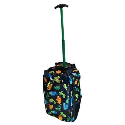 Чемодан мини ручная кладь Bordlite JBTB90/transport полиэстер XS Синий с динозаврами