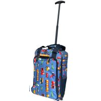Чемодан мини ручная кладь Bordlite JBTB90/transport полиэстер XS Синий с машинками
