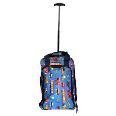 Чемодан мини ручная кладь Bordlite JBTB90/transport полиэстер XS Синий с машинками