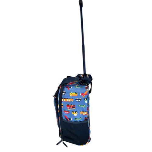 Чемодан мини ручная кладь Bordlite JBTB90/transport полиэстер XS Синий с машинками