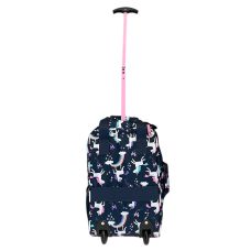Чемодан мини ручная кладь Bordlite JBTB90/transport полиэстер XS Синий с единорогами