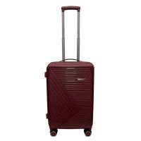Чемодан малый ручная кладь Milano bag 050 полипропилен S Бордовый