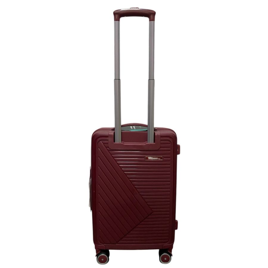 Чемодан малый ручная кладь Milano bag 050 полипропилен S Бордовый