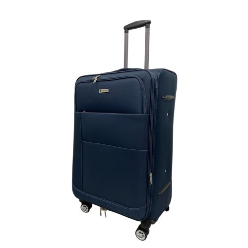 Чемодан средний Worldline Airtex 620 полиэстер M Темно-синий