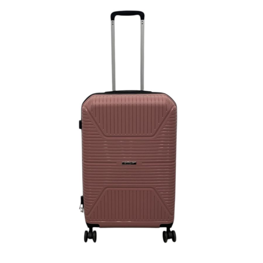 Чемодан средний Worldline Airtex 291 полипропилен M Розовое золото