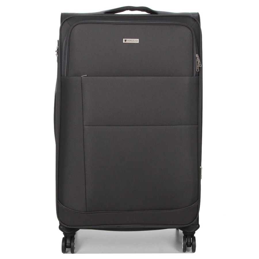 Чемодан большой Worldline Airtex 620 полиэстер XL Серый