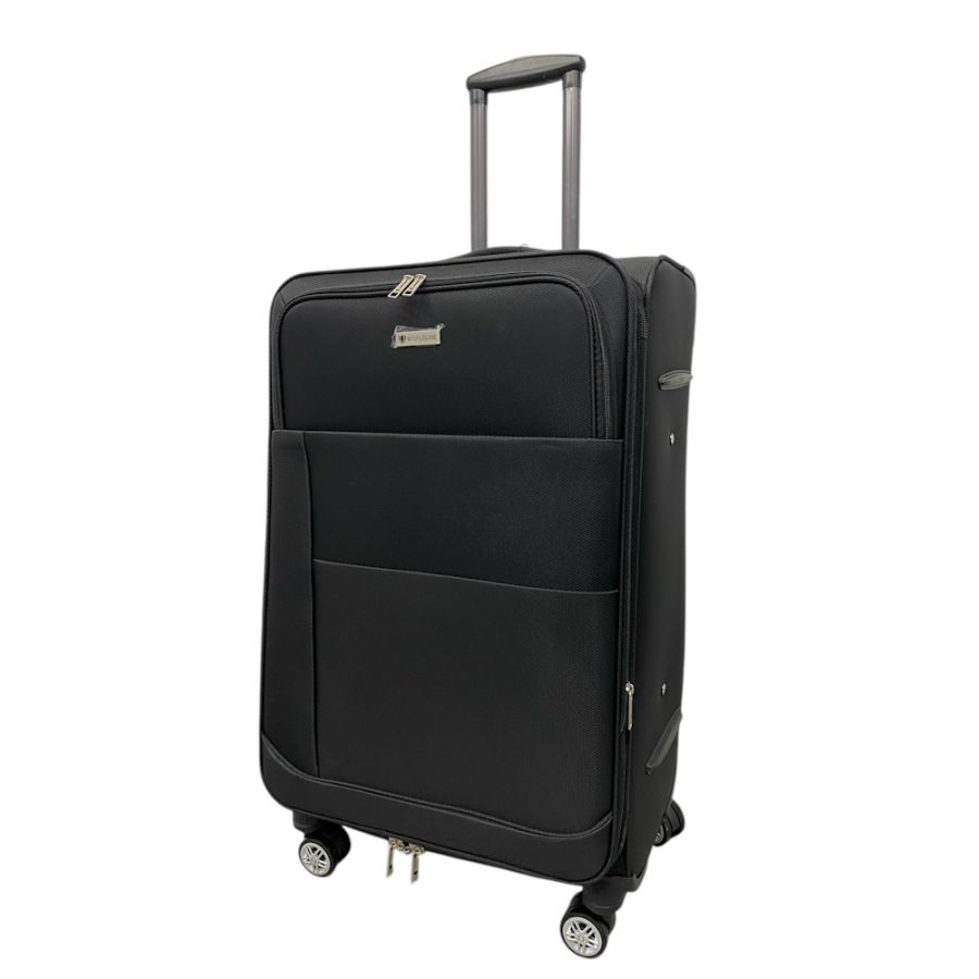 Чемодан большой Worldline Airtex 620 полиэстер XL Чёрный