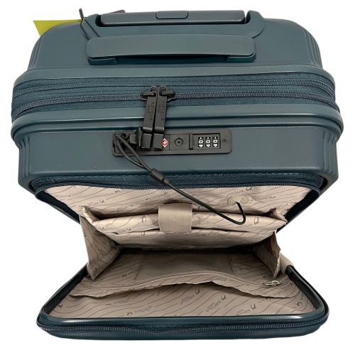 Чемодан малый под ручную кладь Airtex 647 полипропилен S Темно-зеленый