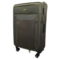 Чемодан большой Worldline Airtex 616 жаккард-полиэстер L Темно-зеленый