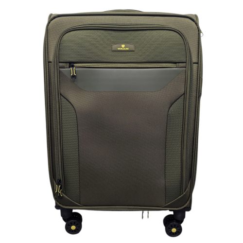 Чемодан средний Worldline Airtex 616 жаккард-полиэстер M Темно-зеленый