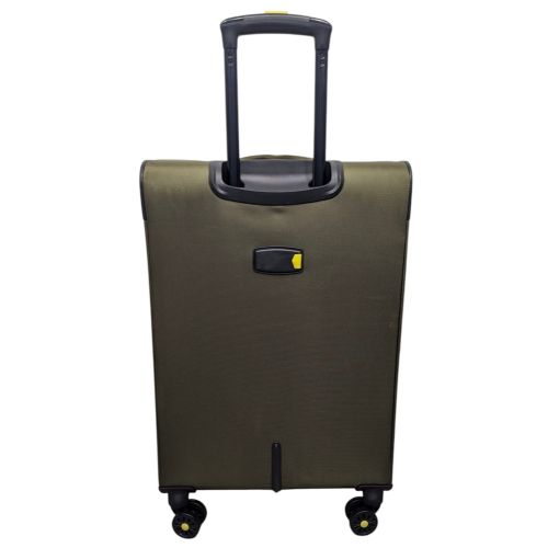Чемодан средний Worldline Airtex 616 жаккард-полиэстер M Темно-зеленый