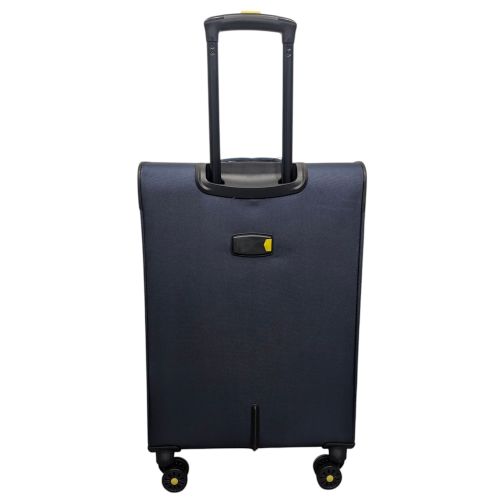 Чемодан средний Worldline Airtex 616 жаккард-полиэстер M Темно-синий
