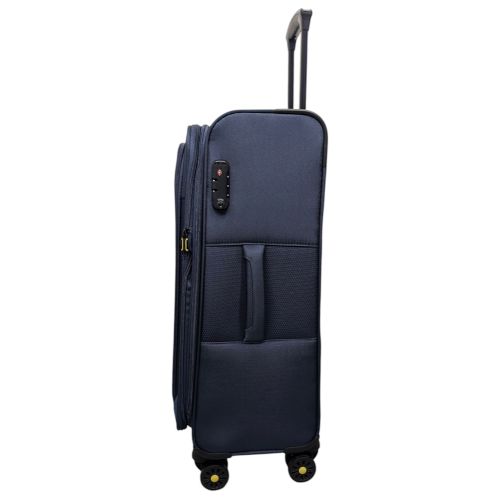 Чемодан средний Worldline Airtex 616 жаккард-полиэстер M Темно-синий