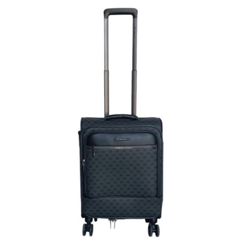 Чемодан маленький под ручную кладь Snowball 39204 поливинилхлорид S Серый