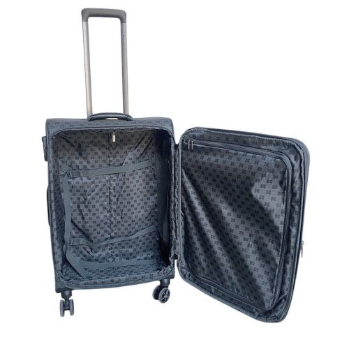 Чемодан маленький под ручную кладь Snowball 39204 поливинилхлорид S Серый