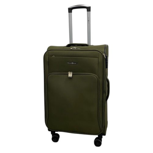 Чемодан средний Snowball 45103 полиэстер М Зелёный