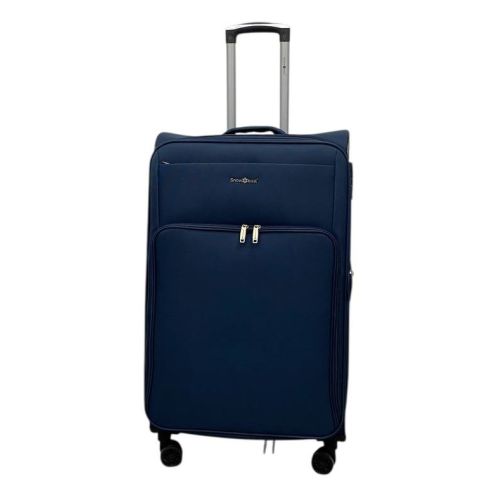 Чемодан большой Snowball 45103 полиэстер L Темно-синий