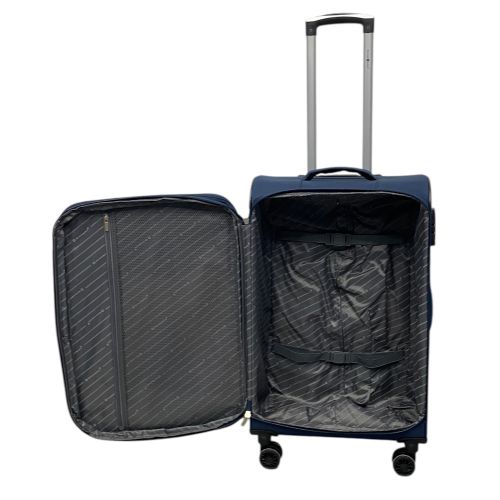 Чемодан большой Snowball 45103 полиэстер L Темно-синий