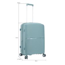 Чемодан средний Snowball 40903 полипропилен M Зеленый