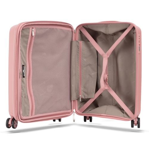 Чемодан малый для ручной клади Snowball 40903 полипропилен S Розовое золото