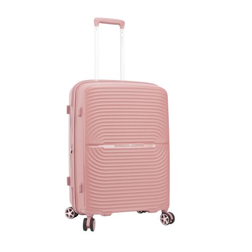 Чемодан средний Snowball 40903 полипропилен M Розовое золото