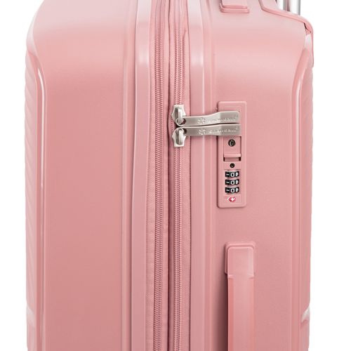 Чемодан средний Snowball 40903 полипропилен M Розовое золото