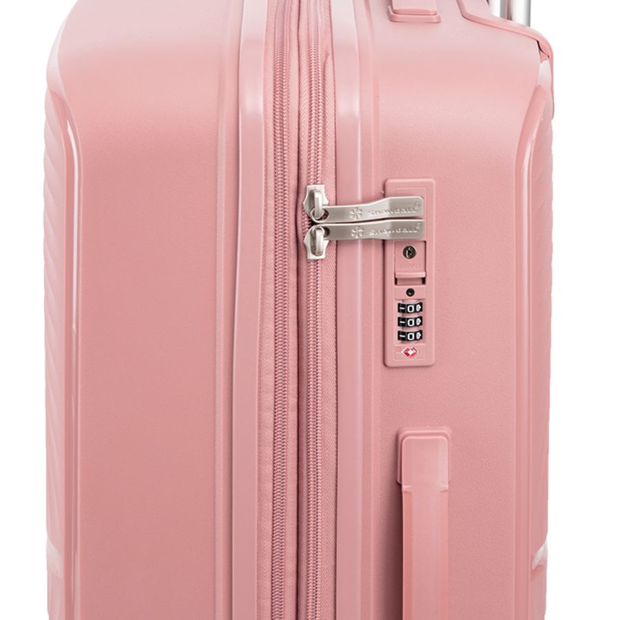 Чемодан средний Snowball 40903 полипропилен M Розовое золото