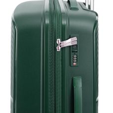 Чемодан большой Snowball 40903 полипропилен L Темно-зеленый