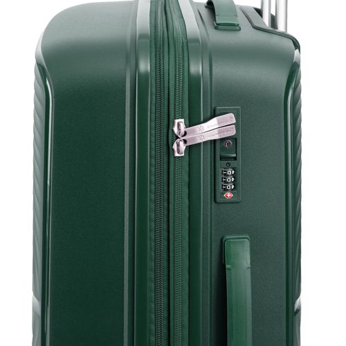 Чемодан большой Snowball 40903 полипропилен L Темно-зеленый