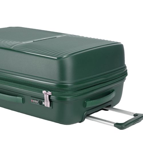 Чемодан большой Snowball 40903 полипропилен L Темно-зеленый