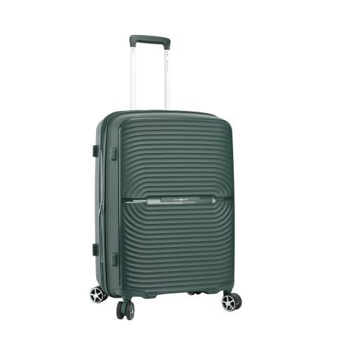 Чемодан средний Snowball 40903 полипропилен M Темно-зеленый