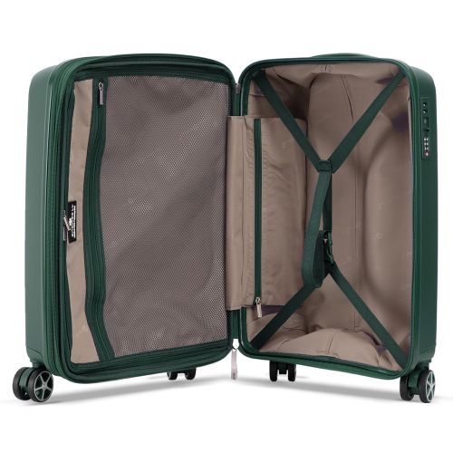 Чемодан средний Snowball 40903 полипропилен M Темно-зеленый