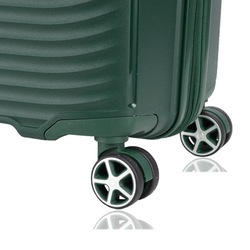 Чемодан средний Snowball 40903 полипропилен M Темно-зеленый