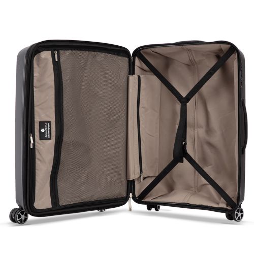 Чемодан большой Snowball 40903 полипропилен L Черный