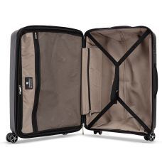 Чемодан средний Snowball 40903 полипропилен M Черный