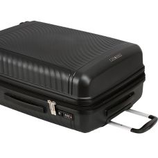 Чемодан средний Snowball 40903 полипропилен M Черный