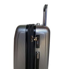 Чемодан средний Snowball 91603 поликарбонат M Серый