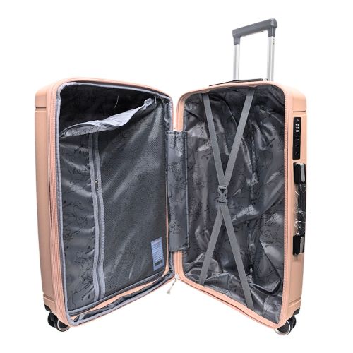 Чемодан средний Madisson Snowball 51304 полипропилен M Розовое золото