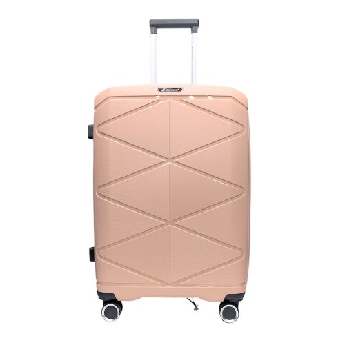 Чемодан средний Madisson Snowball 51304 полипропилен M Розовое золото